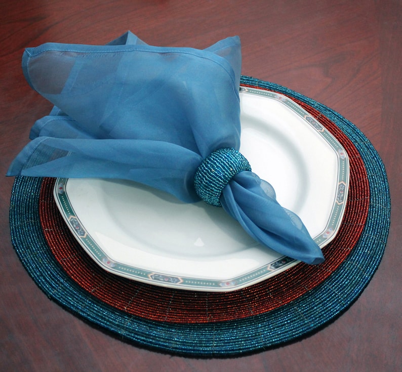 Decorative Napkins Sheer Organza 10 Colors Sold as Set of 6 Etsy