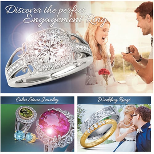 ルビーとダイヤの指輪 7 ダイヤモンドとルビーの結婚指輪 14 KT ホワイトゴールド 3.00 MM