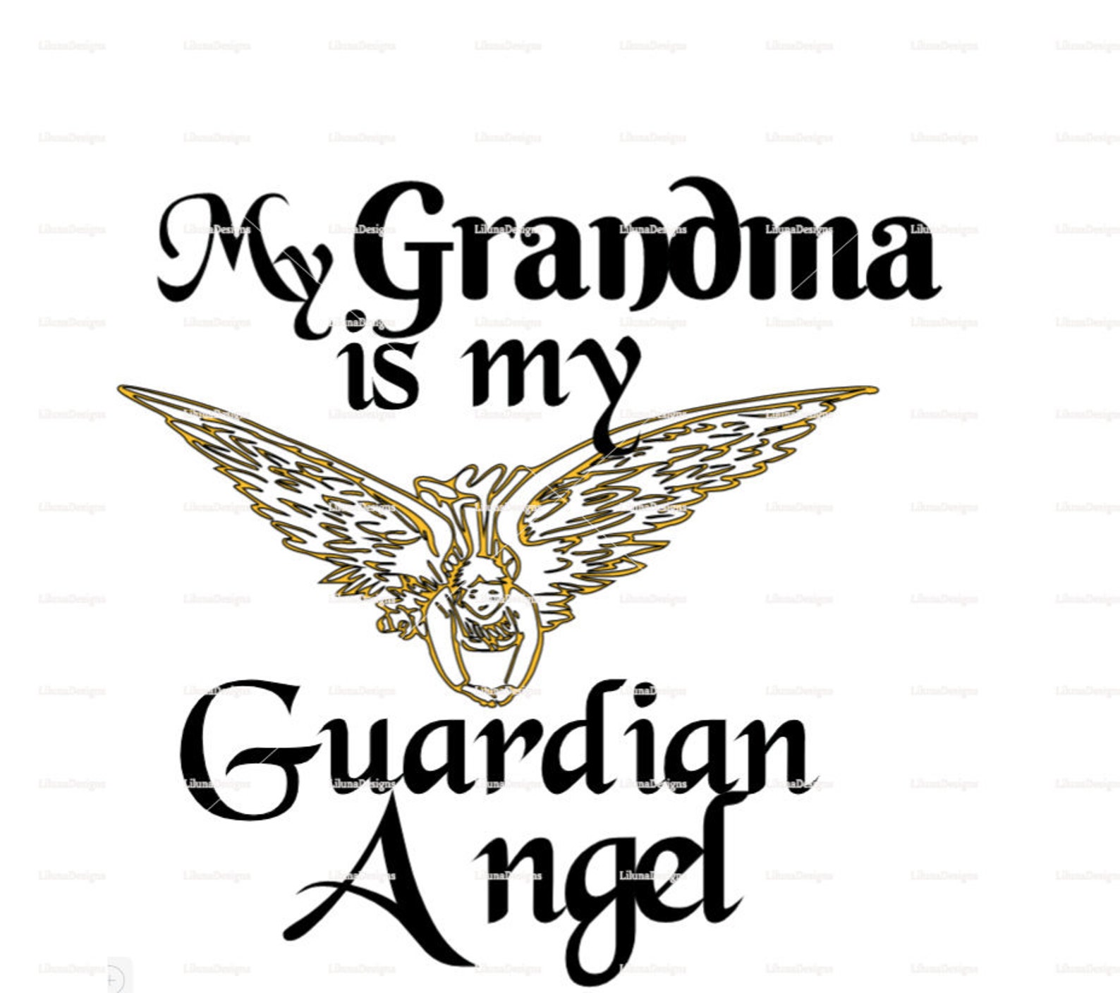 Grandma is Guardian Angel Digital Download Cricut  Etsy