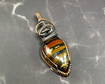 Earthen Warrior Tiger Eye Pendant