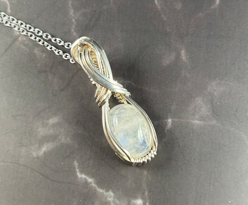 Lunar Grace Moonstone Pendant image 2