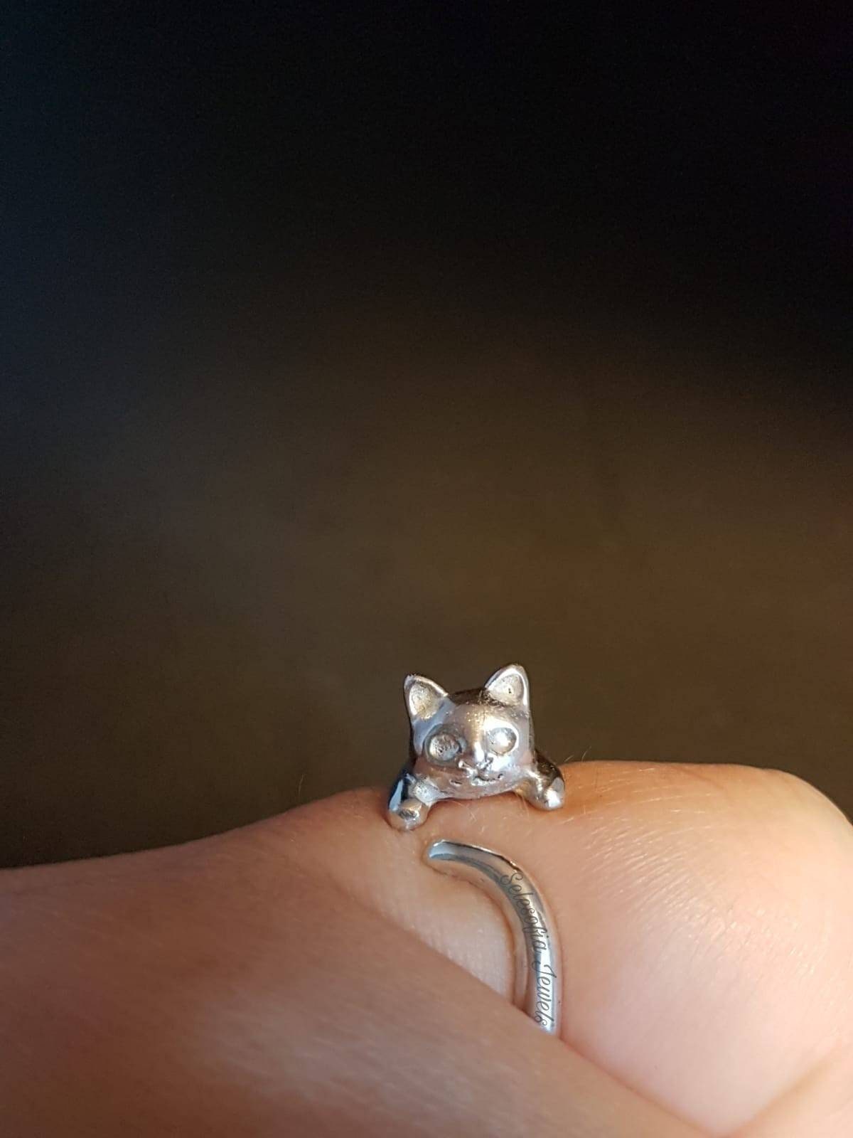 Cat Ring Silver925 Cat Ring Silver925 Silver Kat Ring Katten - Etsy
