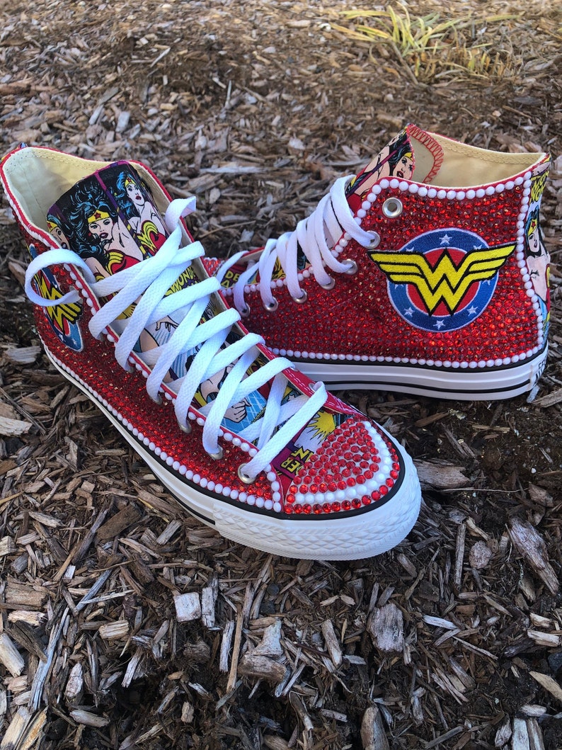 Custom Wonder Woman Converse Style 2 | Etsy