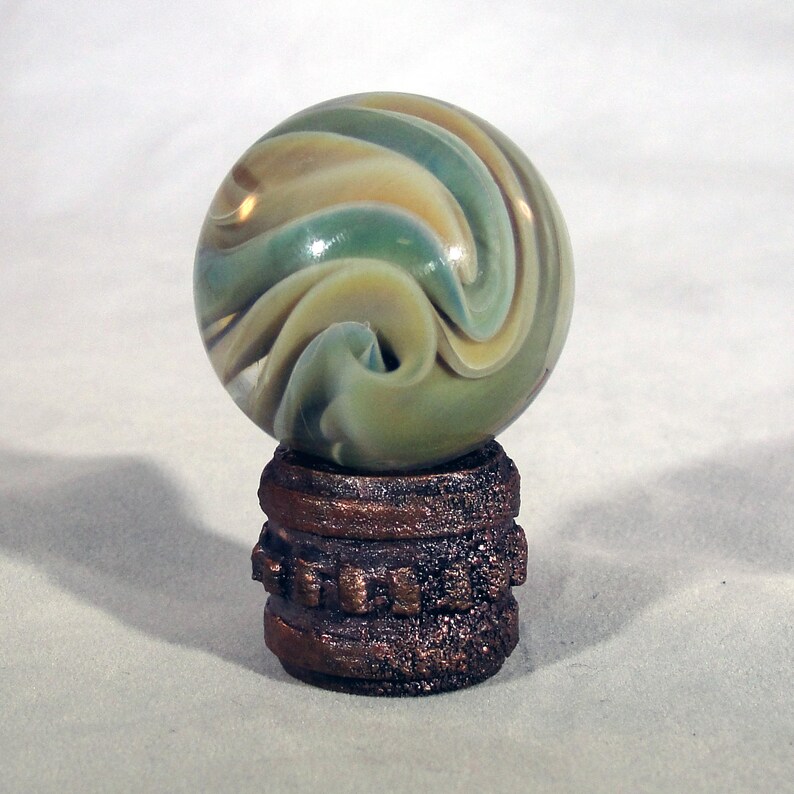 Large Aqua Twist Marble
