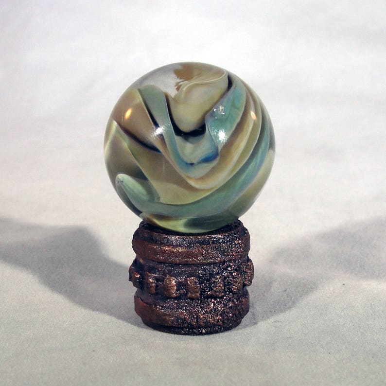 Large Aqua Twist Marble