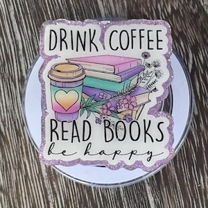Kindle Grip | Drink Coffee Read Books Grip | Kindle Accessory | Phone Grip | Book Lover Gift