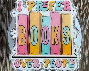 Kindle Grip | Books Over People Grip | Kindle Accessory | Phone Grip | Book Lover Gift