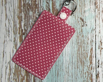 Pink Dot Badge Holder, ID Badge Holder, Badge Holder, Vertical ID Card Protector Case, Badge Protector, Vet ID Holder