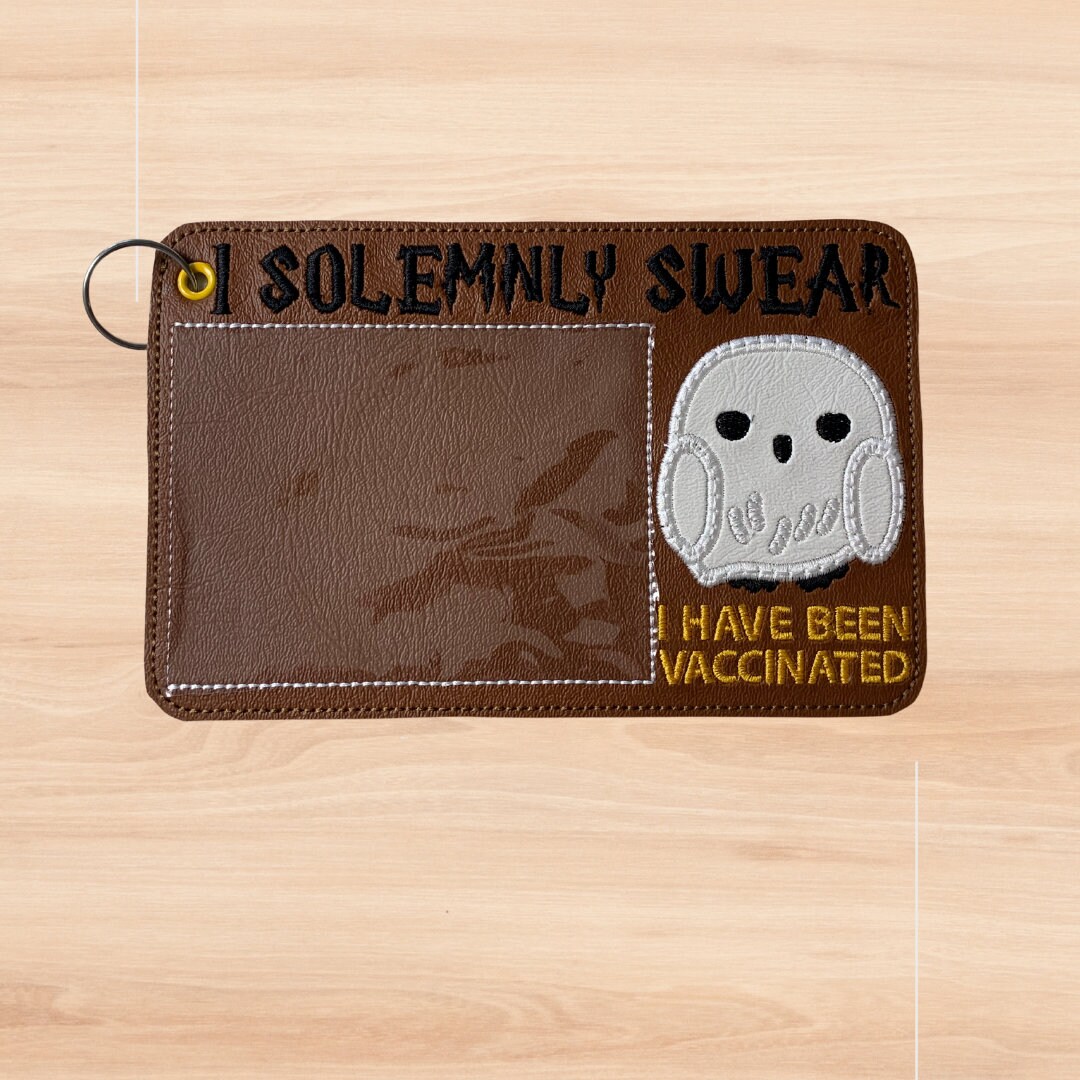 I Solemnly Swear CDC Vaccine Card Holder, Harry Vaccination Card Hold…
