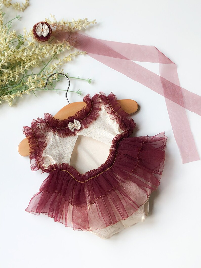 Newborn photography tutu outfit,red tulle dress,Christmas dress photography props,newborn girl photography outfit,newborn take home dress