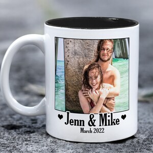 Personalized Photo and Text Coffee Mug, Custom Photo Mug, Photo Mug Personalized for Birthday Anniversary, Custom Mug With Photo Text