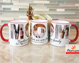 Gift for mom, Mother's day gift, Gift for her, Photo collage mug, Family Photo Mug, Birthday gift for Mom, Gift women, Personalised Gifts