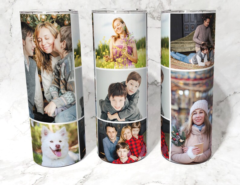 Photo Tumbler, Personalized Travel Mug, Travel Mug, Personalized Tumbler with images, Pictures Tumbler, Personalized Gift, Gifts for Mom image 2