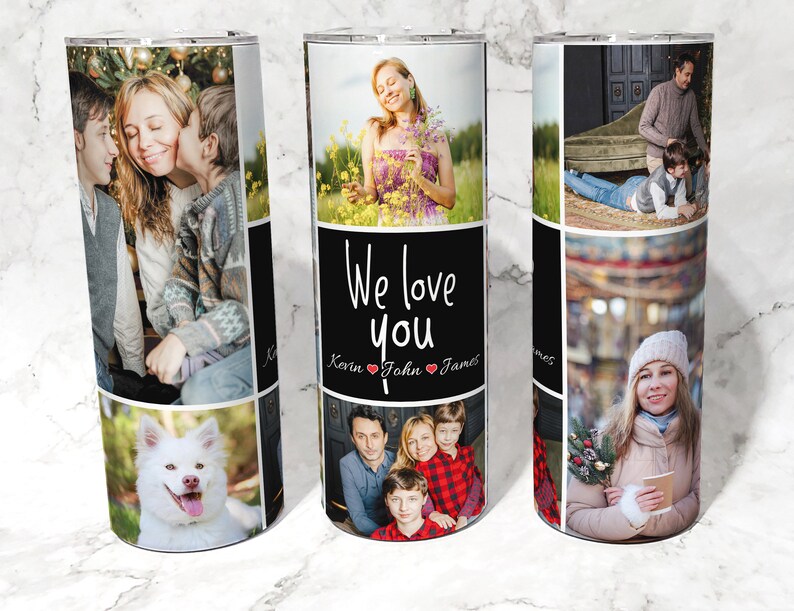 Photo Tumbler, Personalized Travel Mug, Travel Mug, Personalized Tumbler with images, Pictures Tumbler, Personalized Gift, Gifts for Mom image 1