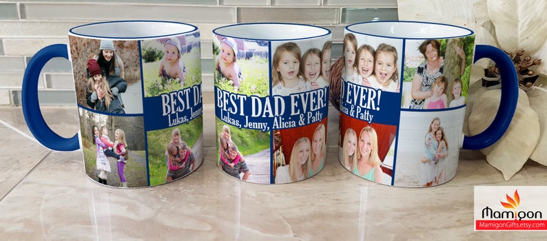 Custom Photo Collage Coffee Mug, Personalized Photo Collage Mug, Add Your Photo and Image Mug, Custom Photo Gift for Mom, Photo Gift for Dad image 5