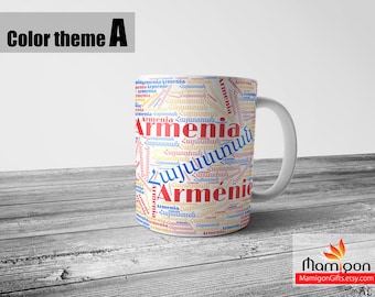 Armenia Mug, Coffee Mug, Personalized Mug, Custom Mug, Armenian Gift, Armenian, Armenian Gifts, Armenian Gift Items