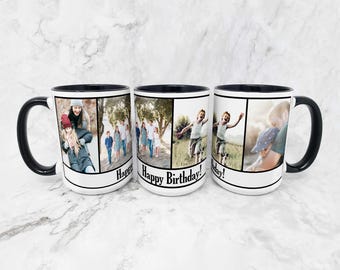Individuelle Foto Collage Kaffeetasse: Personalisiertes Familien Geschenk