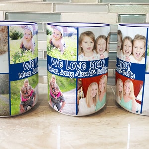 Custom Photo Collage Coffee Mug, Personalized Photo Collage Mug, Add Your Photo and Image Mug, Custom Photo Gift for Mom, Photo Gift for Dad image 3