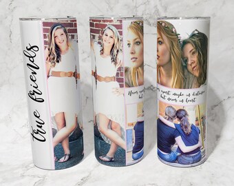 Custom Travel Mug, Personalized Best Friend Gift, Gift for Friends, Custom Photo Tumbler, Birthday Gift with Personalized Photos, Gift Idea