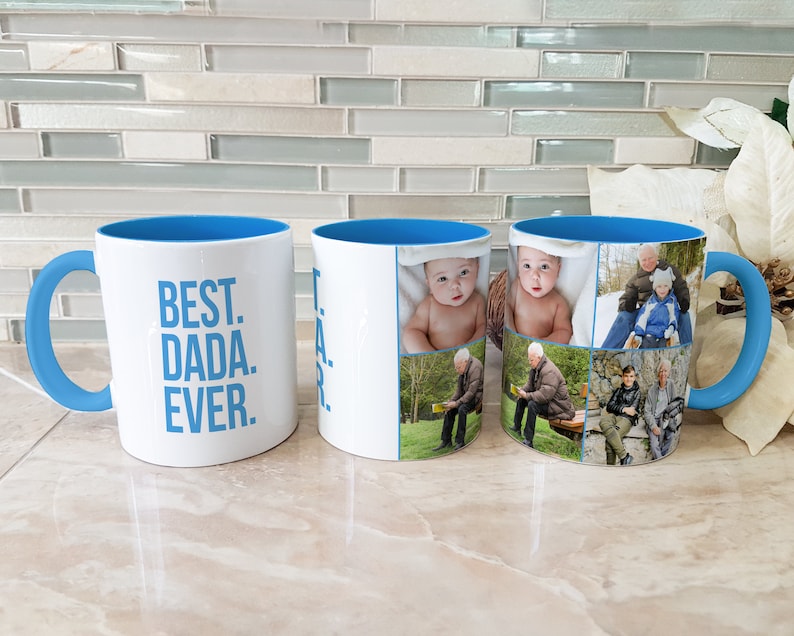 Gifts for Him, Gifts for Dad, Gifts for Grandpa, Father's Day Mug, Personalized Gifts for Men, Custom Photo Mug, Custom Picture Collage Gift image 5