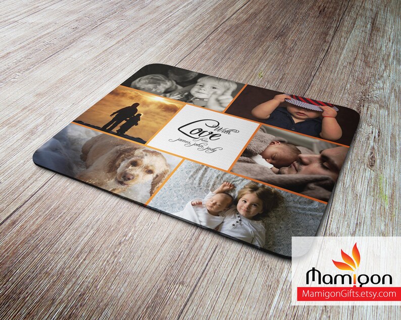 Personalized Mousepad Custom Mouse Pad Family Photo Collage Etsy