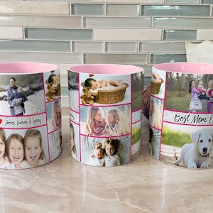 Custom Coffee Mug, Personalized Mug With Picture, Photo Collage Mug, Photo Mug, Picture Mug, Personalized Photo Gift, Birthday Gift, Mum Mug image 1