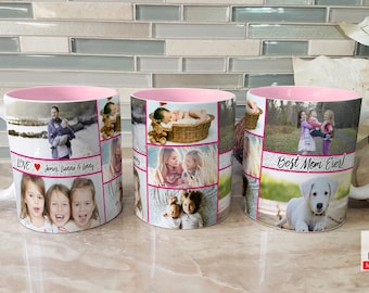 Custom Photo Collage Mug: Personalized Picture Gift