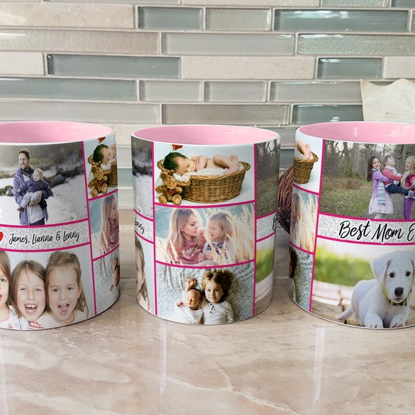 Custom Coffee Mug, Personalized Mug With Picture, Photo Collage Mug, Photo Mug, Picture Mug, Personalized Photo Gift, Birthday Gift, Mum Mug
