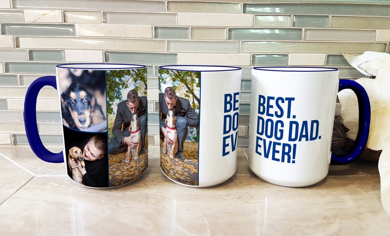 Gifts for Him, Gifts for Dad, Gifts for Grandpa, Father's Day Mug, Personalized Gifts for Men, Custom Photo Mug, Custom Picture Collage Gift image 3