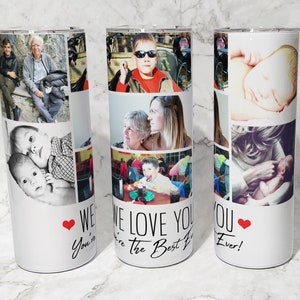 Personalized Photo Collage Tumbler: Custom Travel Coffee Mug