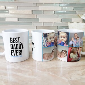 Gifts for Him, Gifts for Dad, Gifts for Grandpa, Father's Day Mug, Personalized Gifts for Men, Custom Photo Mug, Custom Picture Collage Gift image 4