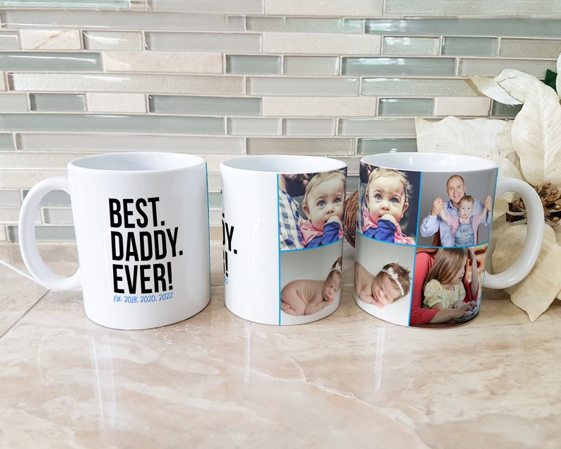 Gifts for Him, Gifts for Dad, Gifts for Grandpa, Father's Day Mug, Personalized Gifts for Men, Custom Photo Mug, Custom Picture Collage Gift image 4