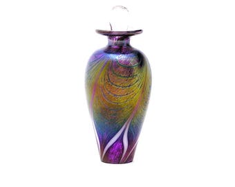 Keepsake Mini Urn, Small Cremation Urn, Art Nouveau