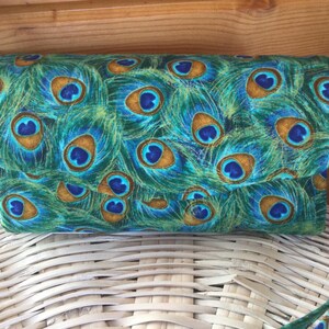 NCW/cartera de mano necesaria/cartera de mujer/cartera de mano/pavo real/plumas/hecha a mano/regalo/monedero