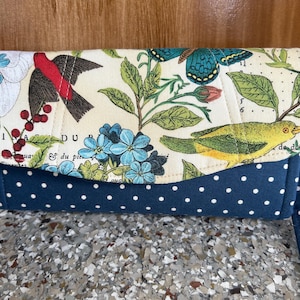 Cartera de mano necesaria/NCW/Clutch/cartera de acordeón/cartera de mujer/pájaro/azul marino