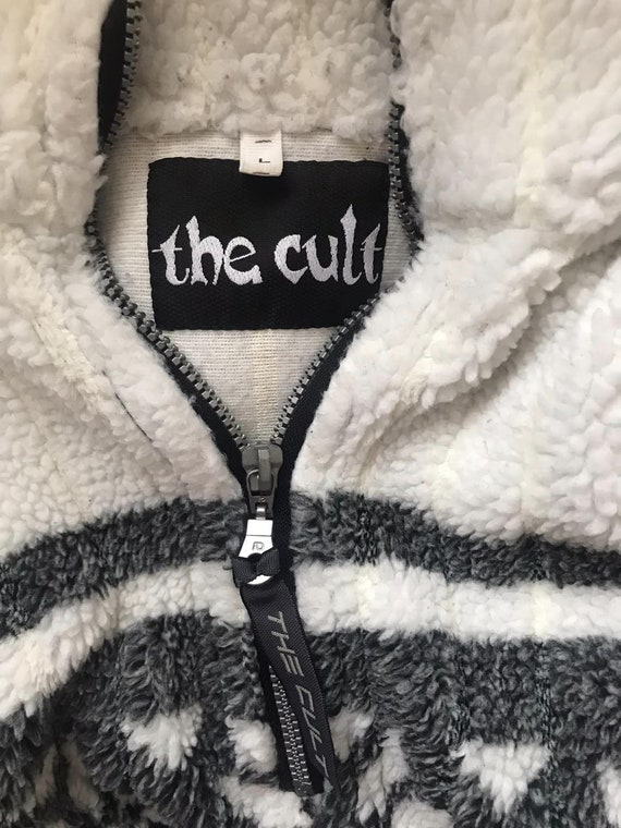 90's The Cult Teddy Fleece Sweatshirt-Jacket - image 3