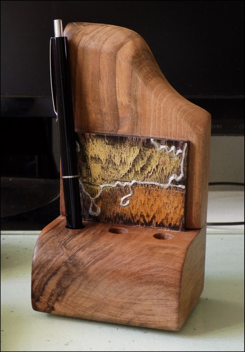 Handmade Wooden Pen Holder image 0