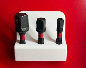 Magnetic Holder for 3-Piece 1/4” Hex Socket Adapter Set