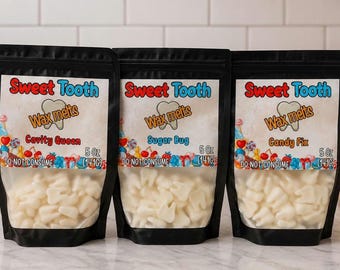 Sweet Tooth Wax Melts | Dentist Gift | Dental Hygienist Gift | Candy Scented Soy Wax Melts | Novelty Wax Melts