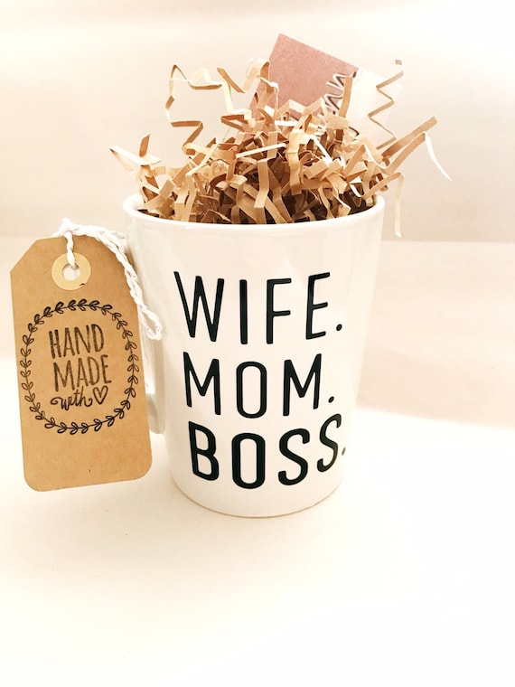 Wife Mom Boss Mug Boss day gift Boss Lady Mug Gift For Etsy
