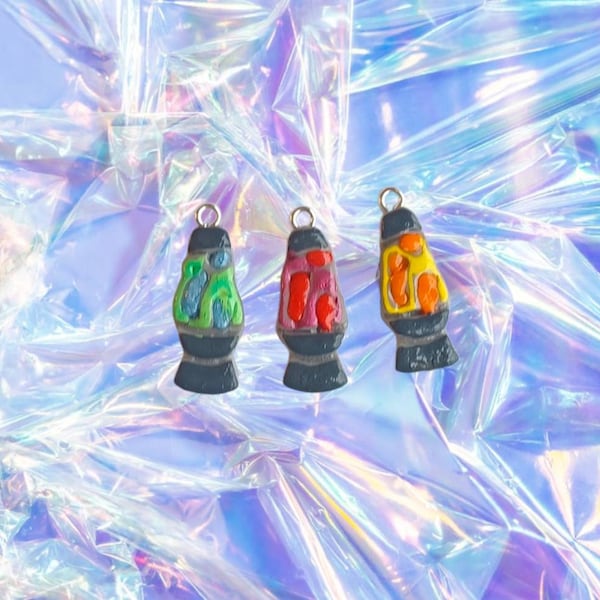 Kawaii lava lamp charms / polymer clay retro charms / kawaii  90s charms / retro 90s lava lamp charms