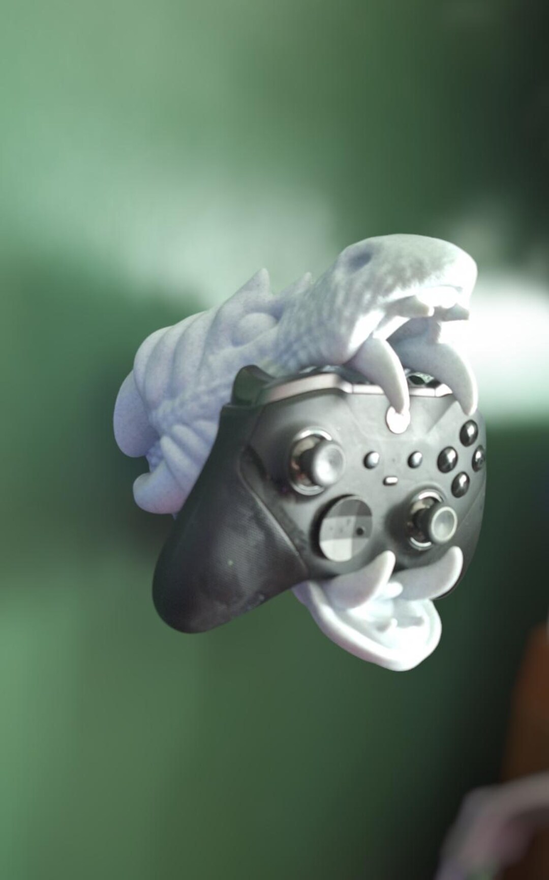 Painted 3d Dragon Head Controller Holder / Wall Mount Game Controller ...