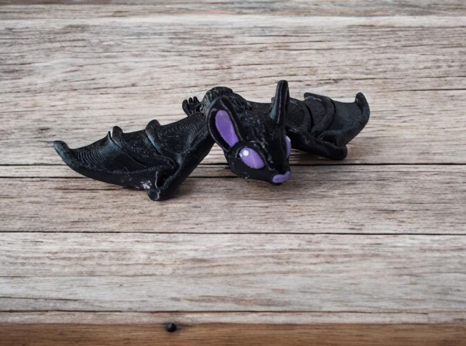 3D Articulated Cute Bat Halloween Animal / 3d Printed Black Bat Animals ...
