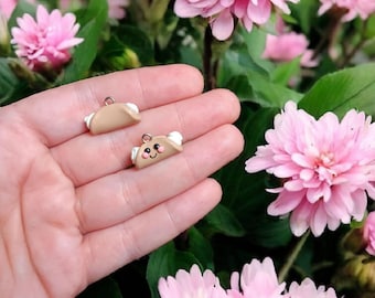 Zawieszki z gliny polimerowej w kształcie cannoli / urocze, kawaii gliniane zawieszki z jedzeniem cannoli, biżuteria, znaczniki ściegu, akcesoria do śledzenia postępu