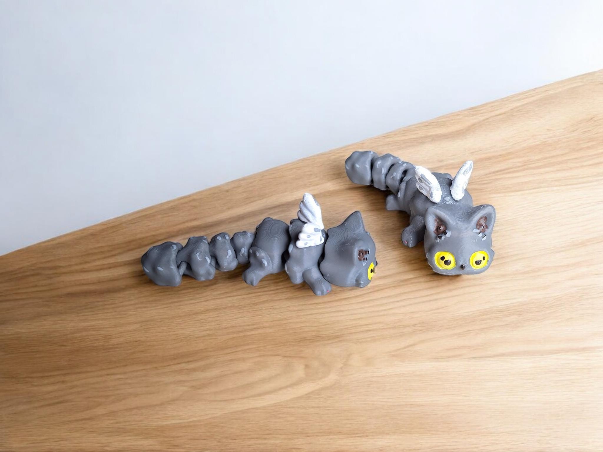 3D Articulated Cat Owl / 3d Printed Kitty Owl / 3d Printed Animals