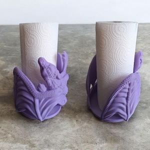 Suporte para toalhas de papel de dragão impresso em 3D / suporte para toalhas de papel de asa de dragão 3D / acessórios para decoração de casa impressos em 3D