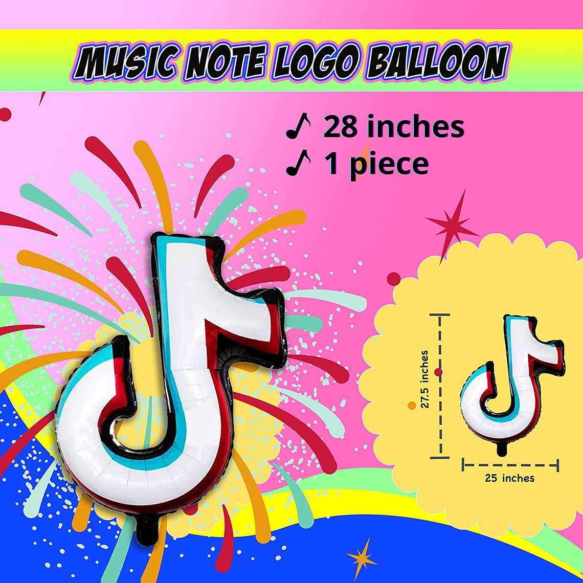 Tiktok Party Decorations & Tik Tok Party Supplies Tiktok Etsy