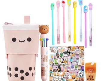 Pop up Pencil Case, Sliding, Retractable Pencil Case Cat and Bear. Choose  Your Design Stationery Organiser, Office School Supply 