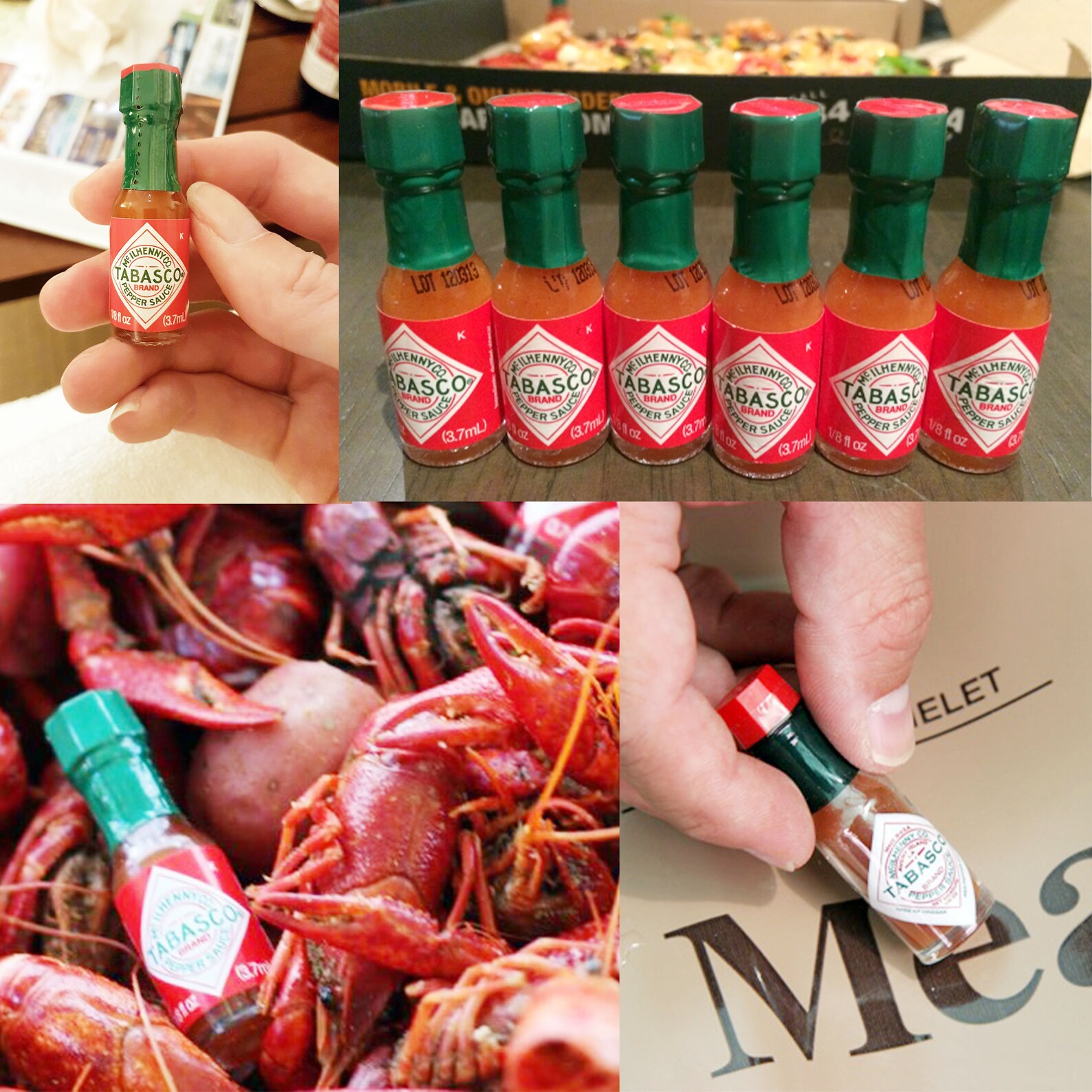 Tabasco's Original Hot Sauce Mini Tabasco Sauce Bottles With Mini Hot