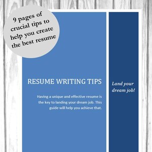 Professional Resume Writing Guide, How To Write a Resume Tutorial, Resume Guidelines PDF